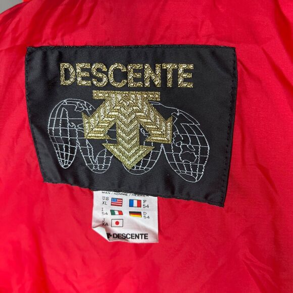 Descente Men’s Vintage Red Retro Ski Snow Winter Parka Jacket Size US XL - Picture 11 of 16